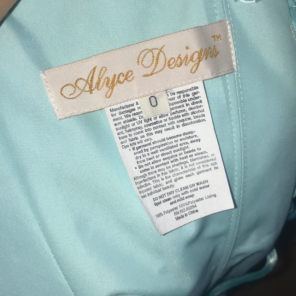 Teal Prom Dress - Picture 4 of 4